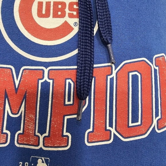 Chicago CUBS 2016 World Series Champions Pullover Sweatshirt Hoodie Size M - Picture 6 of 13